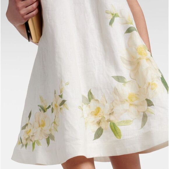 Zimmerman Harmony Swing Floral linen Minidress size 10 NWT $ 895.00 - Picture 12 of 12
